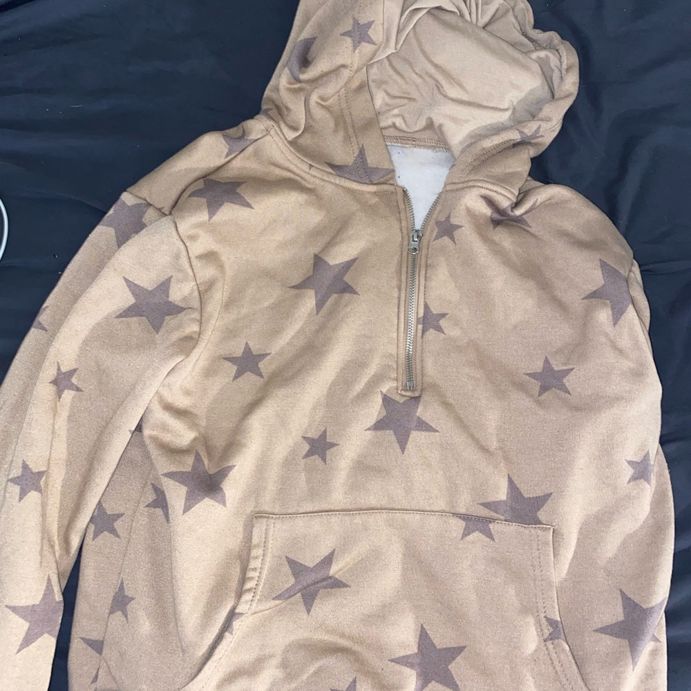 BROWN STAR HOODIE